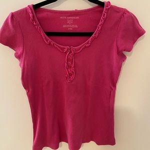 Petite Sophisticate Pink Top